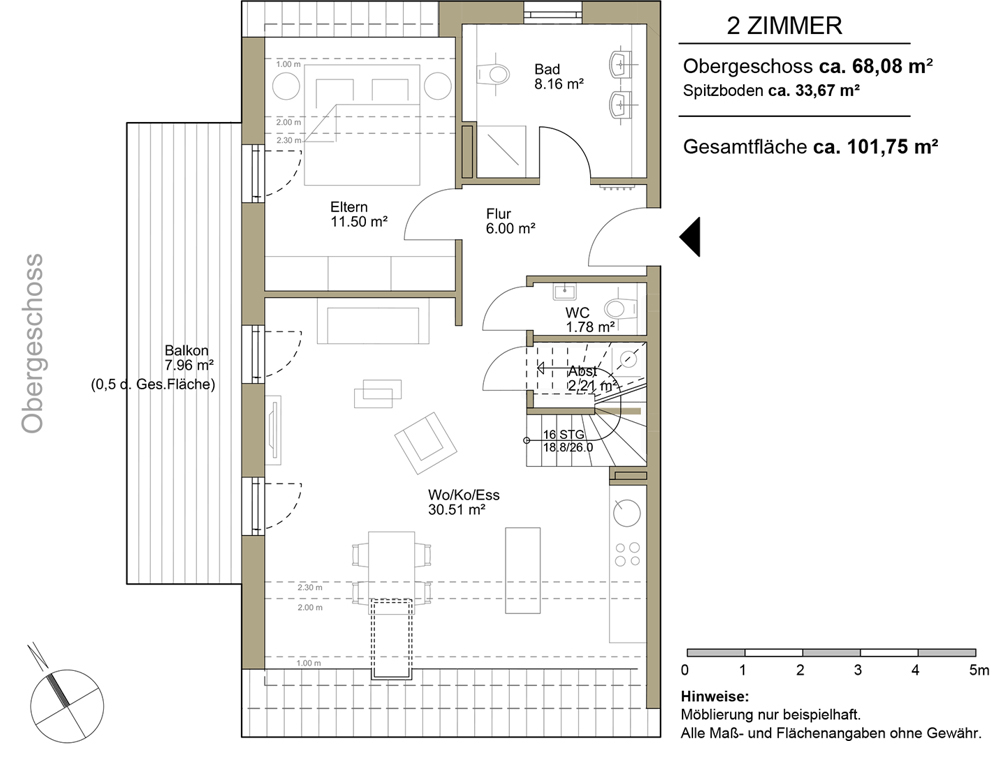 Grundriss Wohnung 8