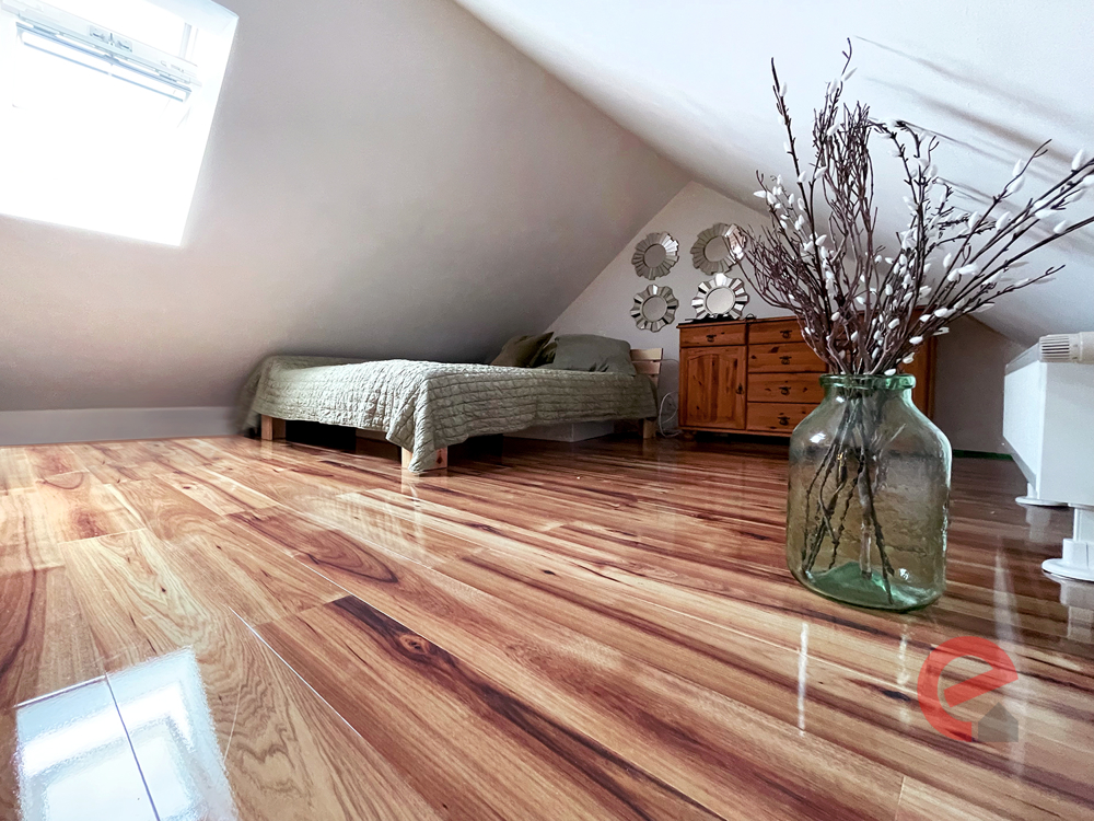 Das ausgebaute Dachgeschoss als Schlafzimmer