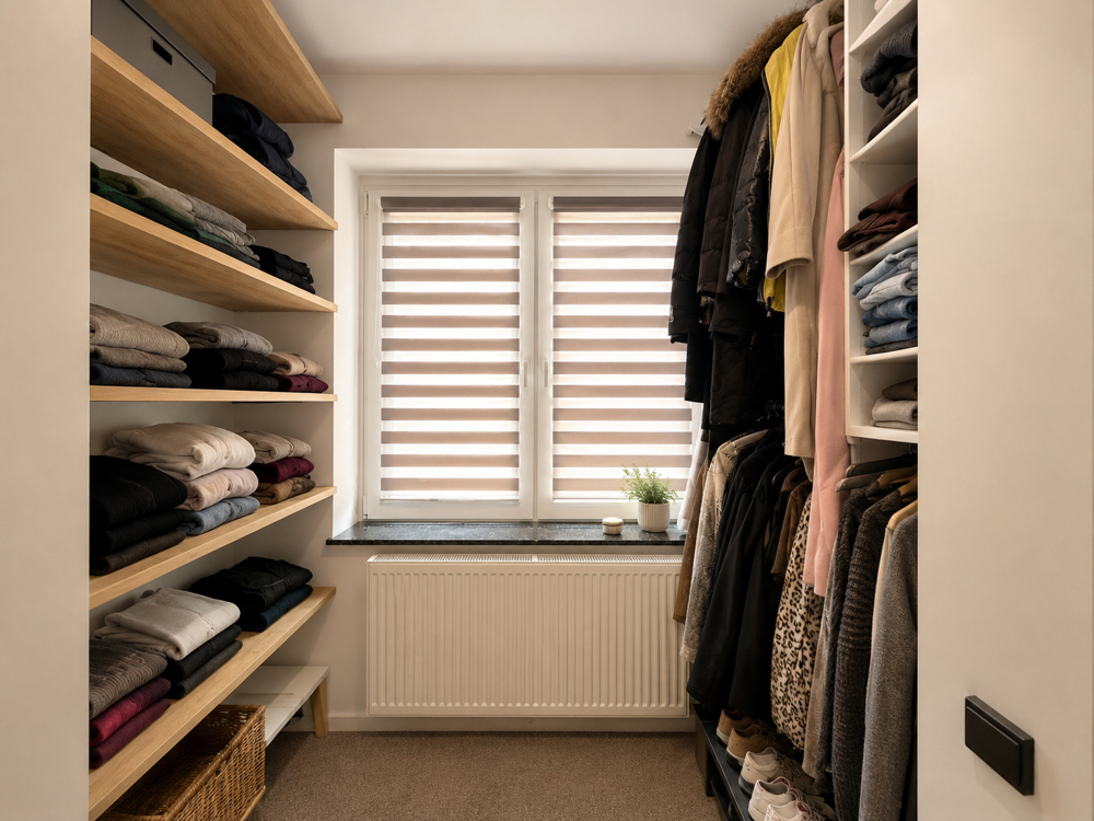kleiner begehbarer Kleiderschrank